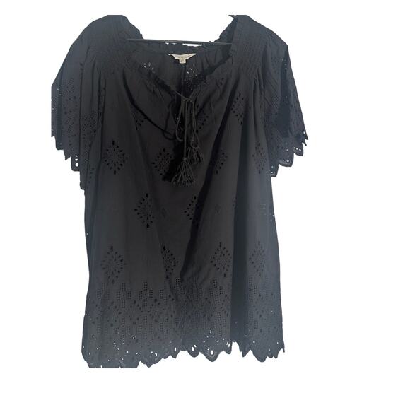 ADIVA Eyelet Blouse With Tassels - Picture 1 of 5